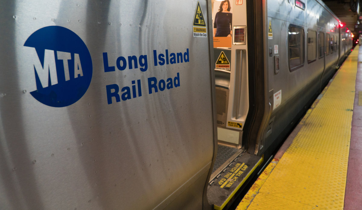 Trains lined up at the station at Hudson Yards in Manhattan.